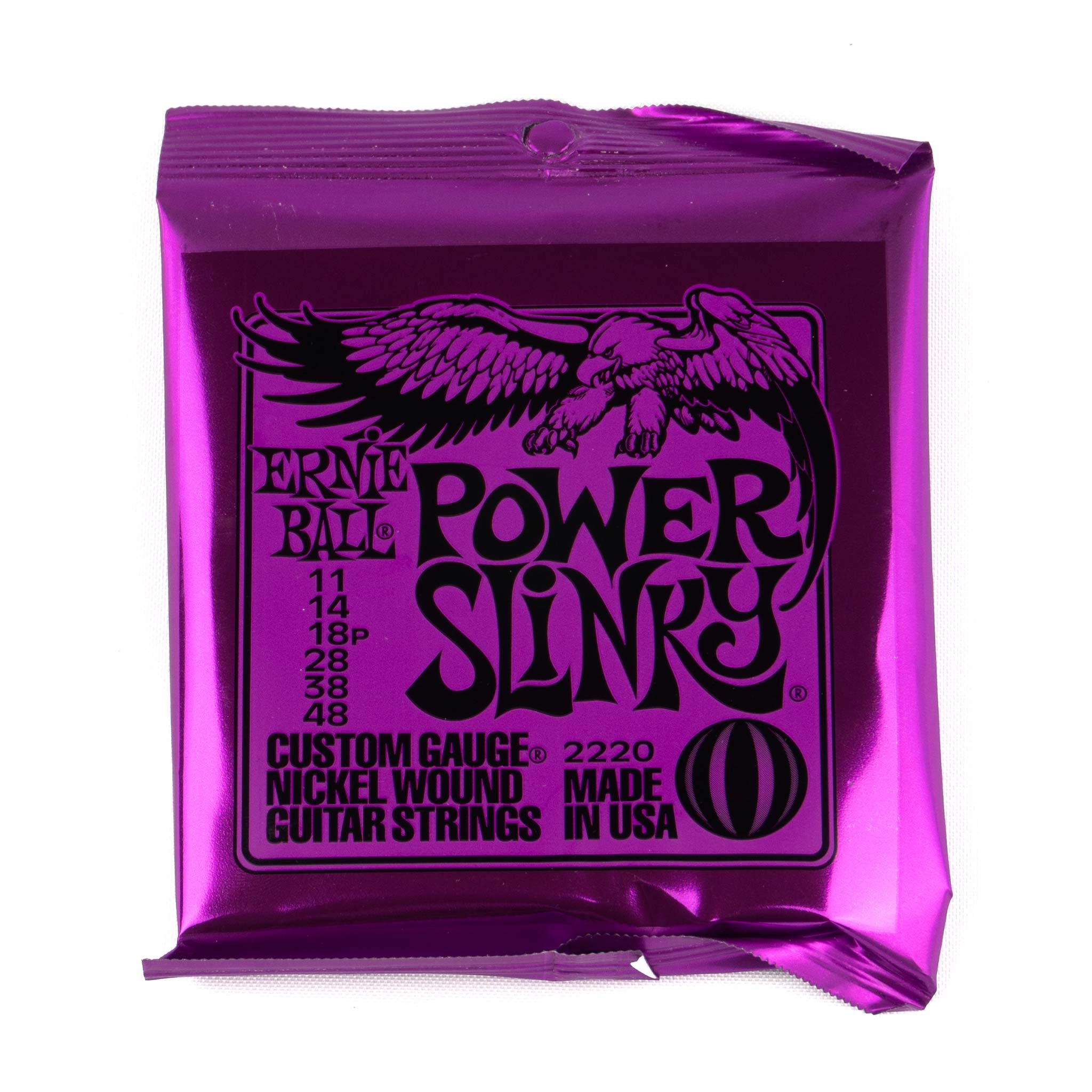 Ernie Ball 2220 Power Slinky Strenge til Elguitar .011 - .048 - BORG SOUND
